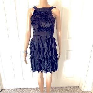 MAX and Cleo-Flirty Black Dress w/ Ruffles
